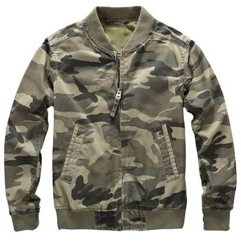 

Winter retro camouflage men's casual cotton Baseball collar slim baseball uniform cotton jacket AF jacket jacket