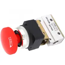 2 положения 3 способ G1/8 Пневматический Механический клапан кнопочный переключатель MOV-03 воздушный механический клапан