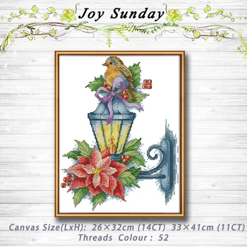 

The bird on the lamp decor painting dmc 14CT 11CT counted cross stitch kits embroidery set Needlework Set chinese cross stitch