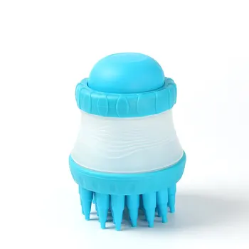 

Multifunction Silicone Dog Washing Brush Pet Scrub Buster Soft Silicone Dog Washing Tool Built-in Shampoo Reservoir Pet Cleaning