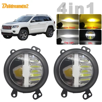 

For Jeep Grand Cherokee 2011 2012 2013 Car LED Light Front Fog Light Headlight High Beam Low Beam DRL Three Color 12V 2 Pieces