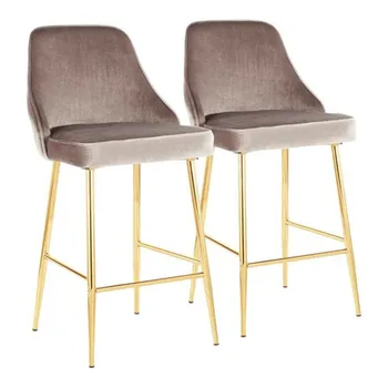 

Stainless Steel Bar Chair Simple Modern Front Desk High American