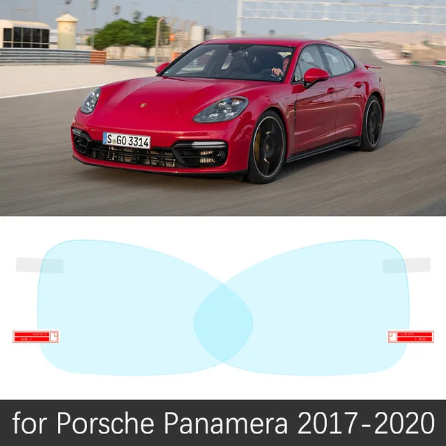 Для Porsche Panamera 971 Turbo 4S GTS S полная противотуманная пленка зеркало заднего вида дождестойкий анти-непрозрачна пленка s Аксессуары - Название цвета: Panamera 2017-2020