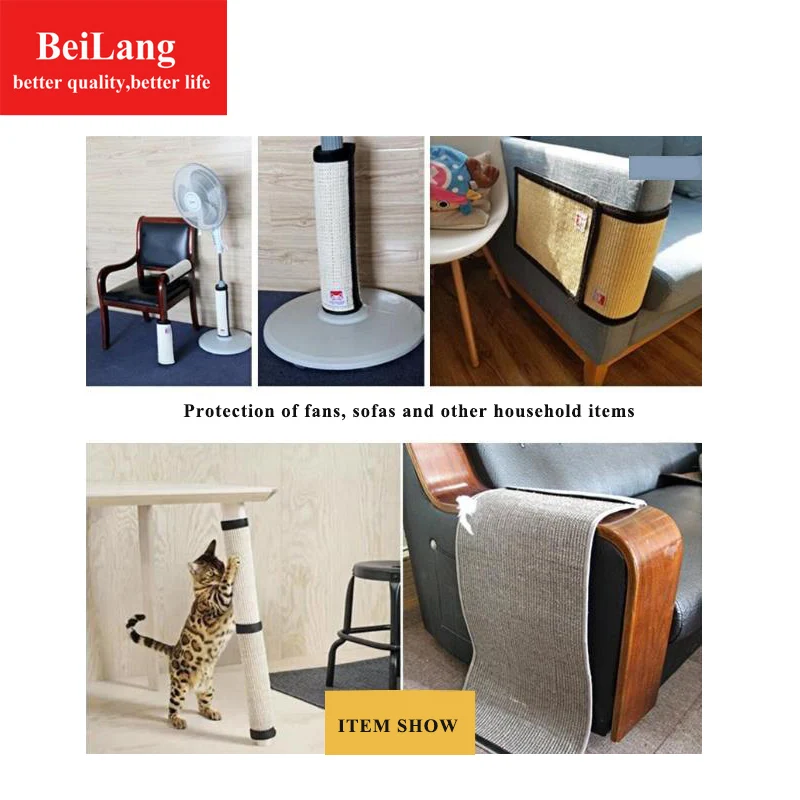 BeiLang Pet Кот царапины коврик кошка игрушка сизаль леггинсы кошка царапины доска диван протекторы для мебели защита