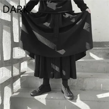 

Autumn And Winter Niche Dark 2020 Design Corduroy Double Skirt harajuku