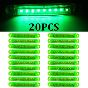 

W/ 40 Screws Lights 20X LED Side Marker Truck Trailer Lights Waterproof