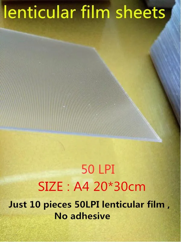 Lenticular Sheet 17x13, 100LPI (Pack of 5) - Transparent Lenticular Lens  Sheet Blanks, Portrait, for Magic Tricks