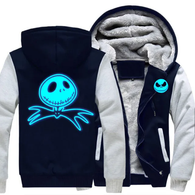 Мужская утепленная толстовка с капюшоном undertale sans man, куртка на молнии с принтом для косплея, зимние толстовки, пальто с длинным рукавом, повседневная куртка с капюшоном - Цвет: Прозрачный