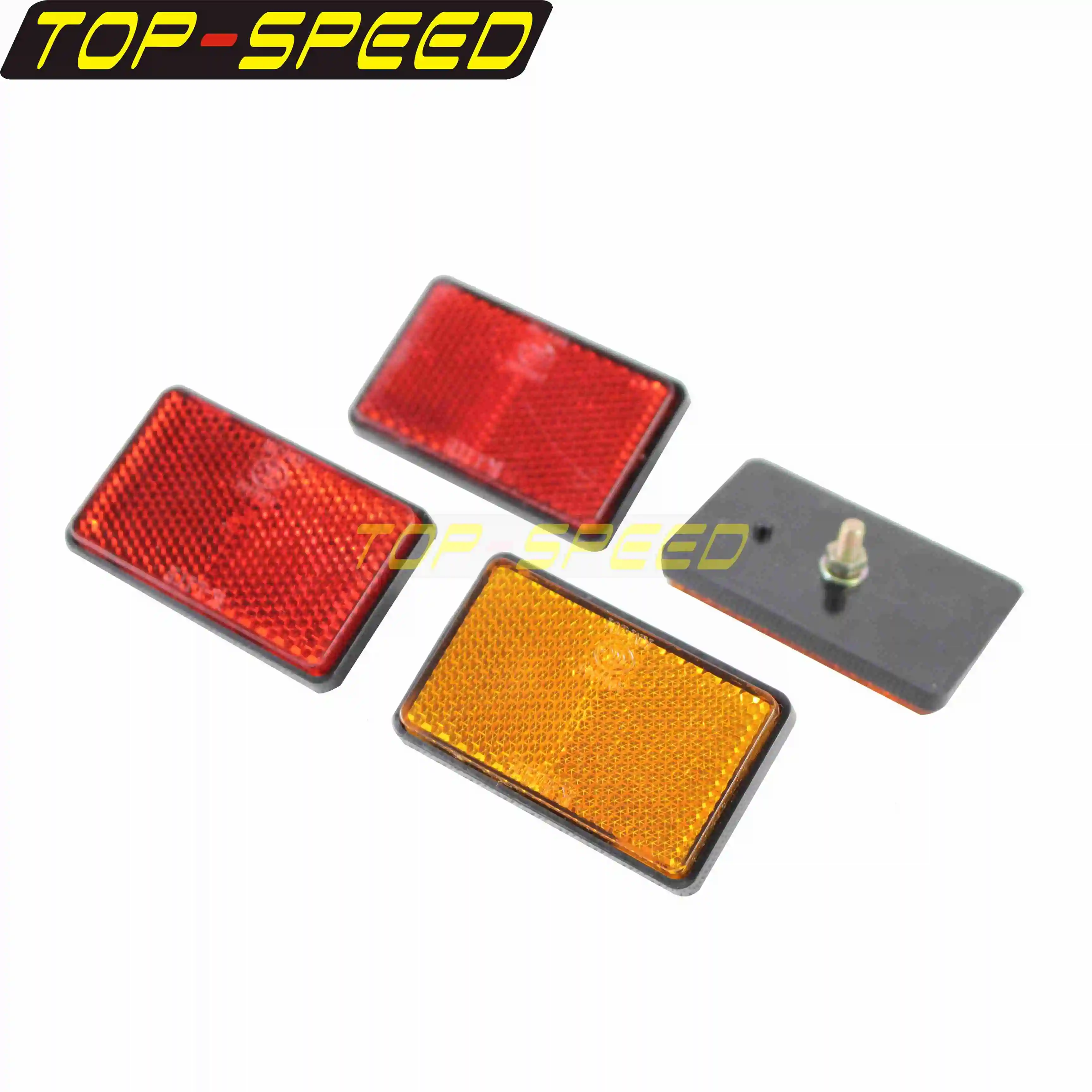 Motorcycle Front Fork Safety Reflector Sticker 100mm Warning Tape Reflective Decals 2pcs Yellow/Red Reflectors for Harley Honda