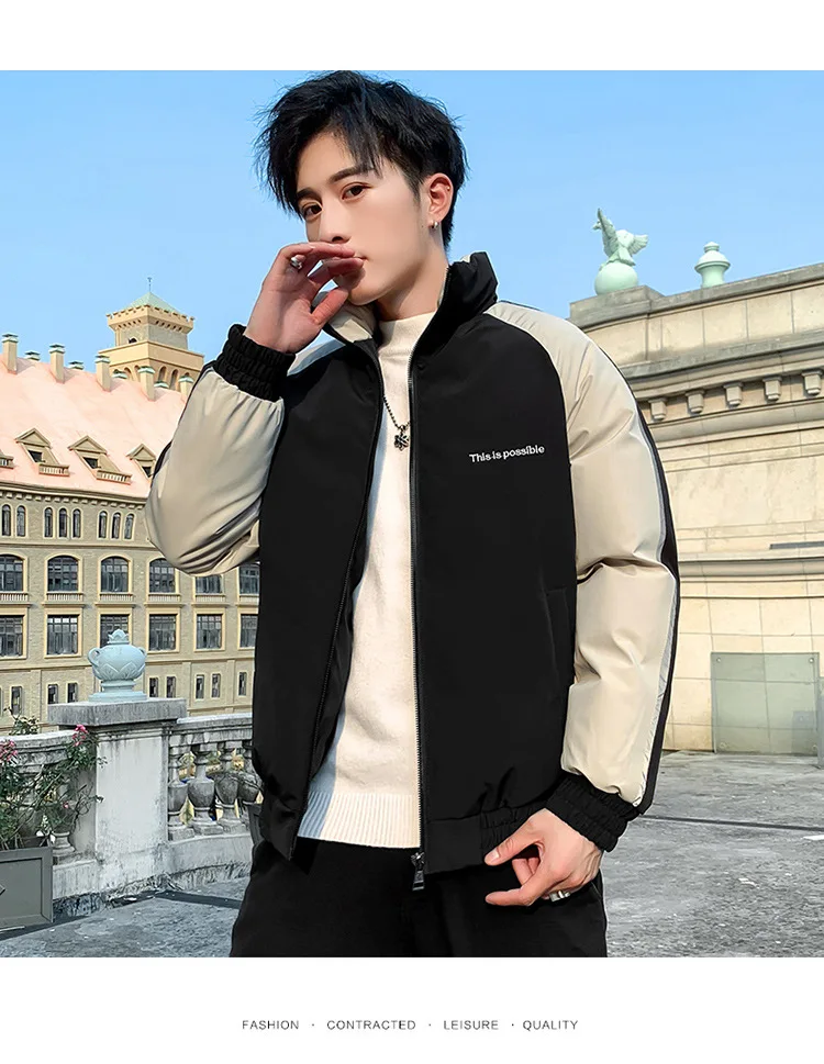 Winter New Style MEN'S Cotton-quilted Coat Casual Thick Coat Men's Korean-style down Cotton Warm Cotton-padded Clothes Fash