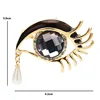 Wuli&baby Waterdrop Crystal Eyes Brooches For Women Rhinestone Enamel 2-color Eyes Office Causal Brooch Pins Gifts ► Photo 2/4