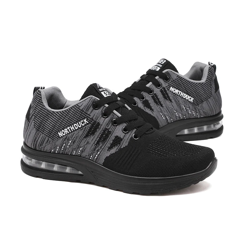 Fashion Sneaker Men New 2020 Spring Autumn Casual Shallow Air Cushion Lace Mesh Sports Flat Shoes Male Black Leisure Flats Men