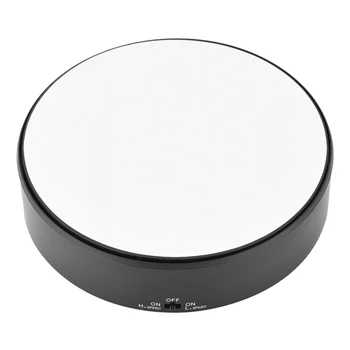 

Durable Craft Display Stand 360 Swivel Support Art Battery Operated Toy Model Professional Mirror Glass Rotating Jewelry Holder