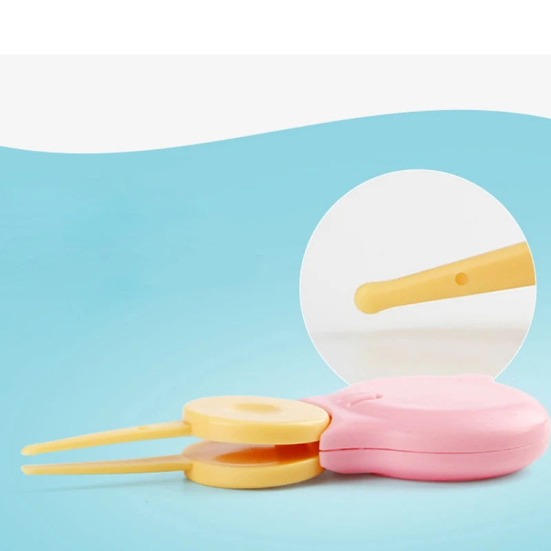 Пластмассовый круглый носовой зажим для ухода за носом для новорожденных, пинцет, безопасные аксессуары для кормления