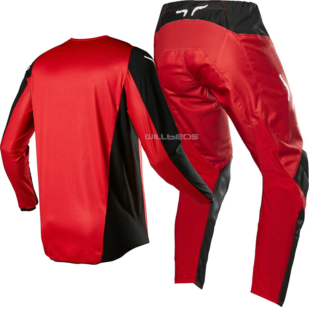 NAUGHTY FOX 180 Racing Prix Jersey Pant Combo MX Motocross Dirt Bike ATV UTV SX Off-Road Orange Men's Gear