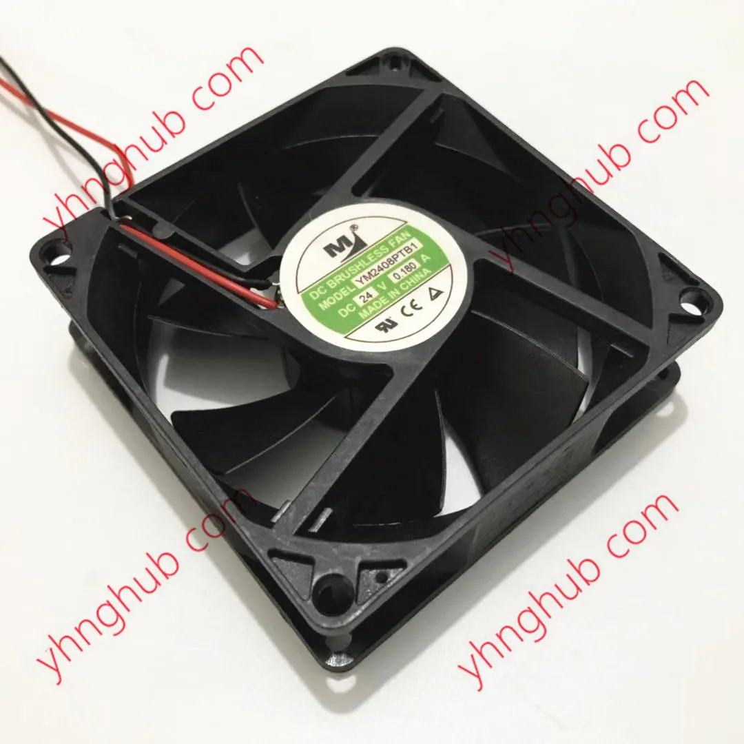 Huaxia Hengtai YM2408PTB1 DC 24V 0.18A 80x80x25mm 2-Wire Server Cooling Fan | Компьютеры и офис