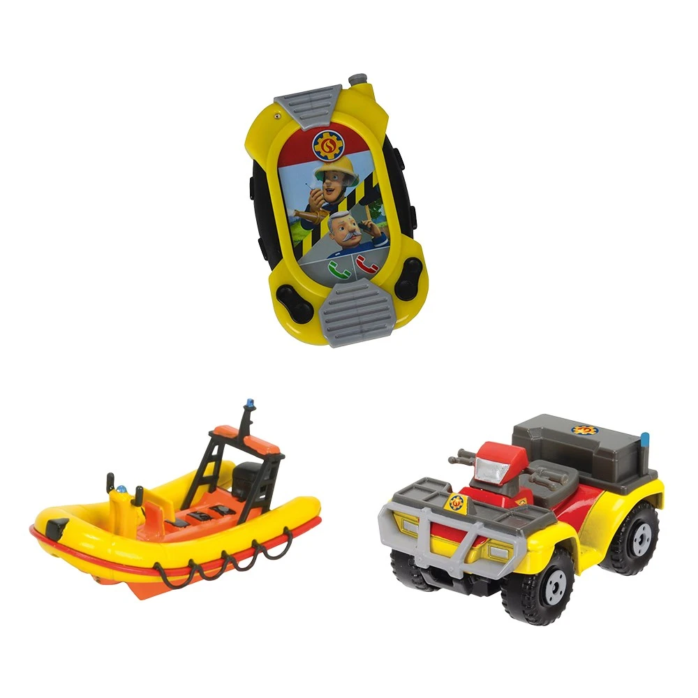 Fireman Sam 3 Pcs Set Neptune Mercury Radio Fireman Sam Bundle Set Action Figures Aliexpress