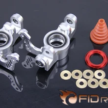 CNC точность обработки двойной подшипник Медный пылезащитный переднее колесо рулевой механизм комплект для LOSI 5IVE-T ROVAN ROFUN LT KM X2