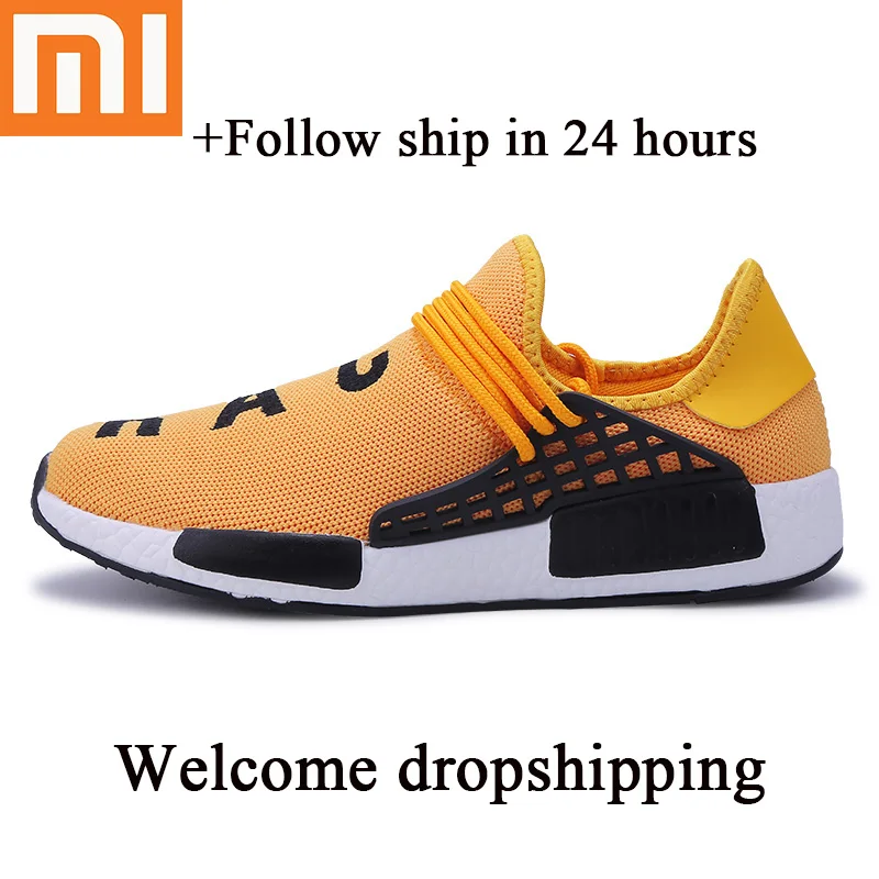 Цвет: желтый Xiaomi Lover/обувь; 6 цветов; Zapatos De Hombre; Молодежный тренд; дышащая сетка; слипоны; Новинка года; мужская повседневная обувь; светильник; Лоферы для женщин - Цвет: Цвет: желтый