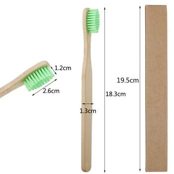 

Eco Friendly Bamboo Toothbrush Medium Bristles Biodegradable Oral Care Adults Teeth Cleaning Toothbrushes