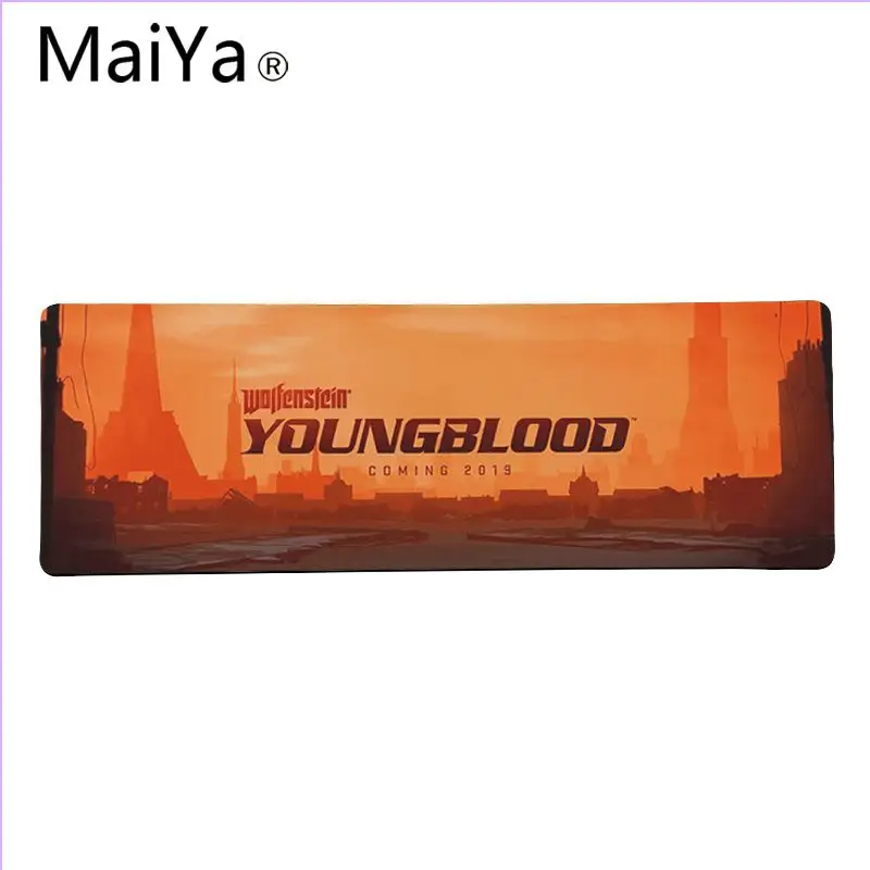 Maiya высокое качество Wolfenstein Youngblood силиконовый большой/маленький коврик для мышки игра большой коврик для мыши клавиатуры коврик
