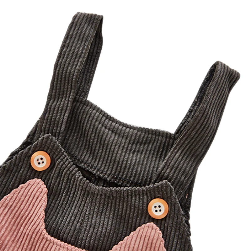 Новые осенние комплекты для девочек с рисунком в полоску рубашка в Корейском стиле комбинезон Детские комплекты из 2 предметов# SA