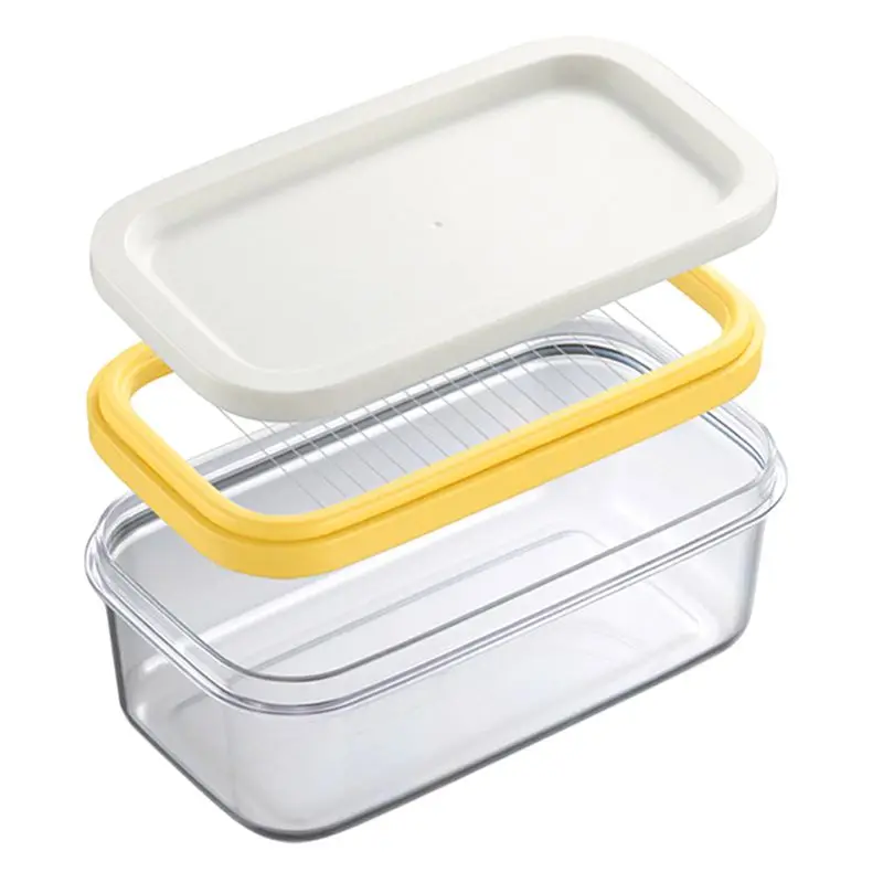 

Butter Slicer Cutter Stainless Steel Slicer Bread Cake Cheese Glass Keeper Storage Container Multifunction Kitchen Accessories