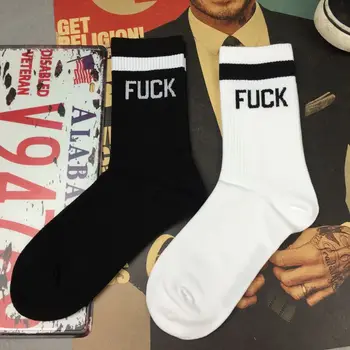 

Freeshipping Adult Crew Socks Black and White Fashion Harajuku 3D Hosiery Cotton Middle Finger Print Chic Designer Low Cut Ankle