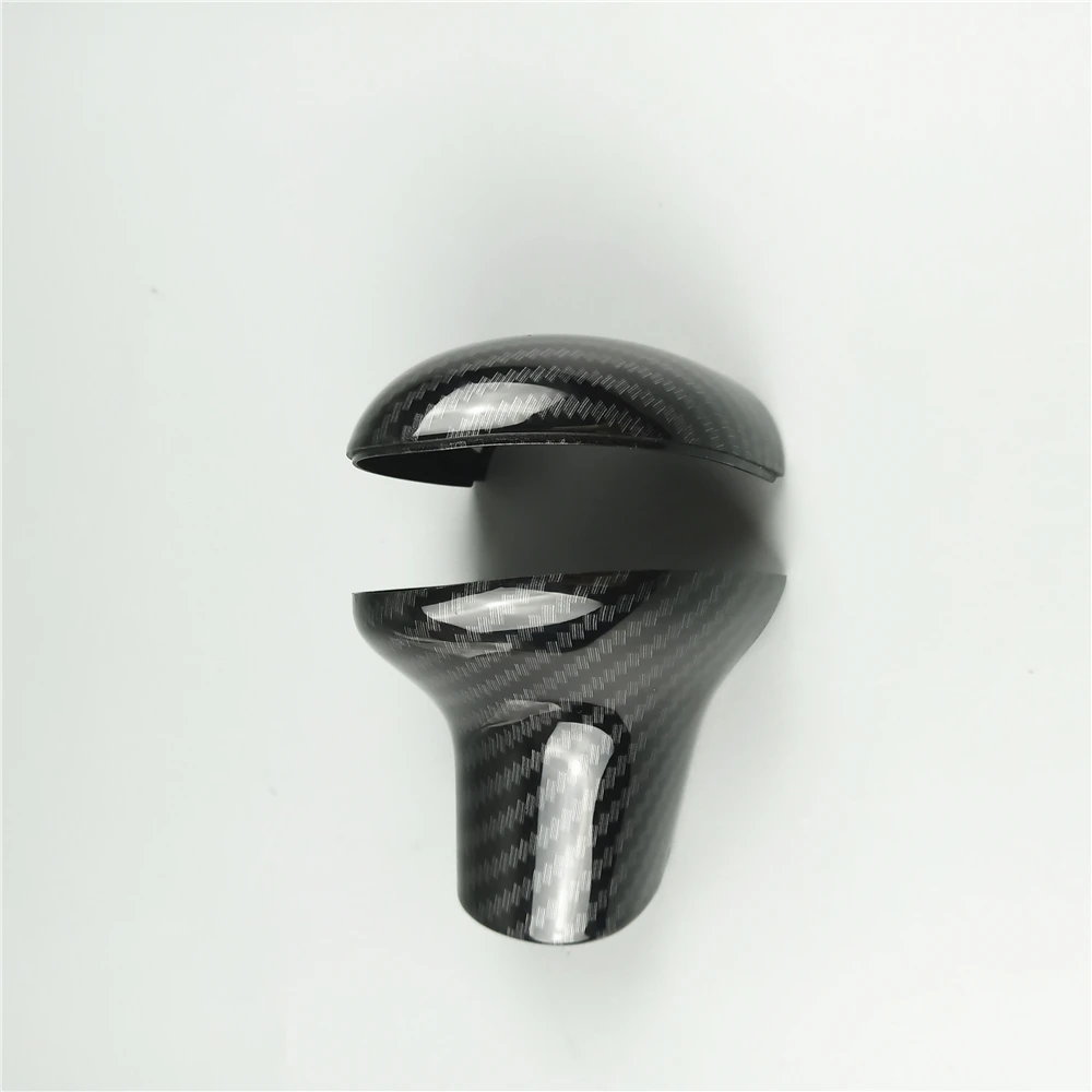  Car Styling Console Gearshift Handle Head Frame Cover Carbon Fiber Sticker For Audi A4 B8 B9 A5 A6 