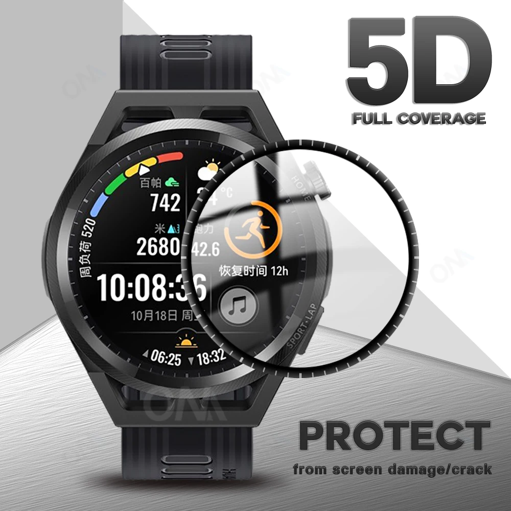 Защитная пленка для экрана 5D Huawei Watch GT Runner 2 3 46 мм 42 защитный чехол смарт-часов GT2 GT3