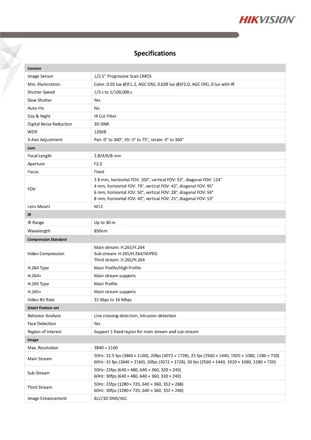 HIKVISION английская версия камеры наблюдения POE наружная DS-2CD2383G0-I IR 30 м револьверная IP камера H.265