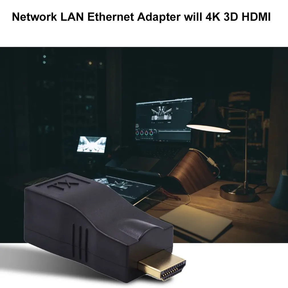 4K 3D HDMI 1,4 30 м удлинитель к RJ45 по Cat 5e/6 сетевой LAN Ethernet адаптер HDMI Расширение для HDTV