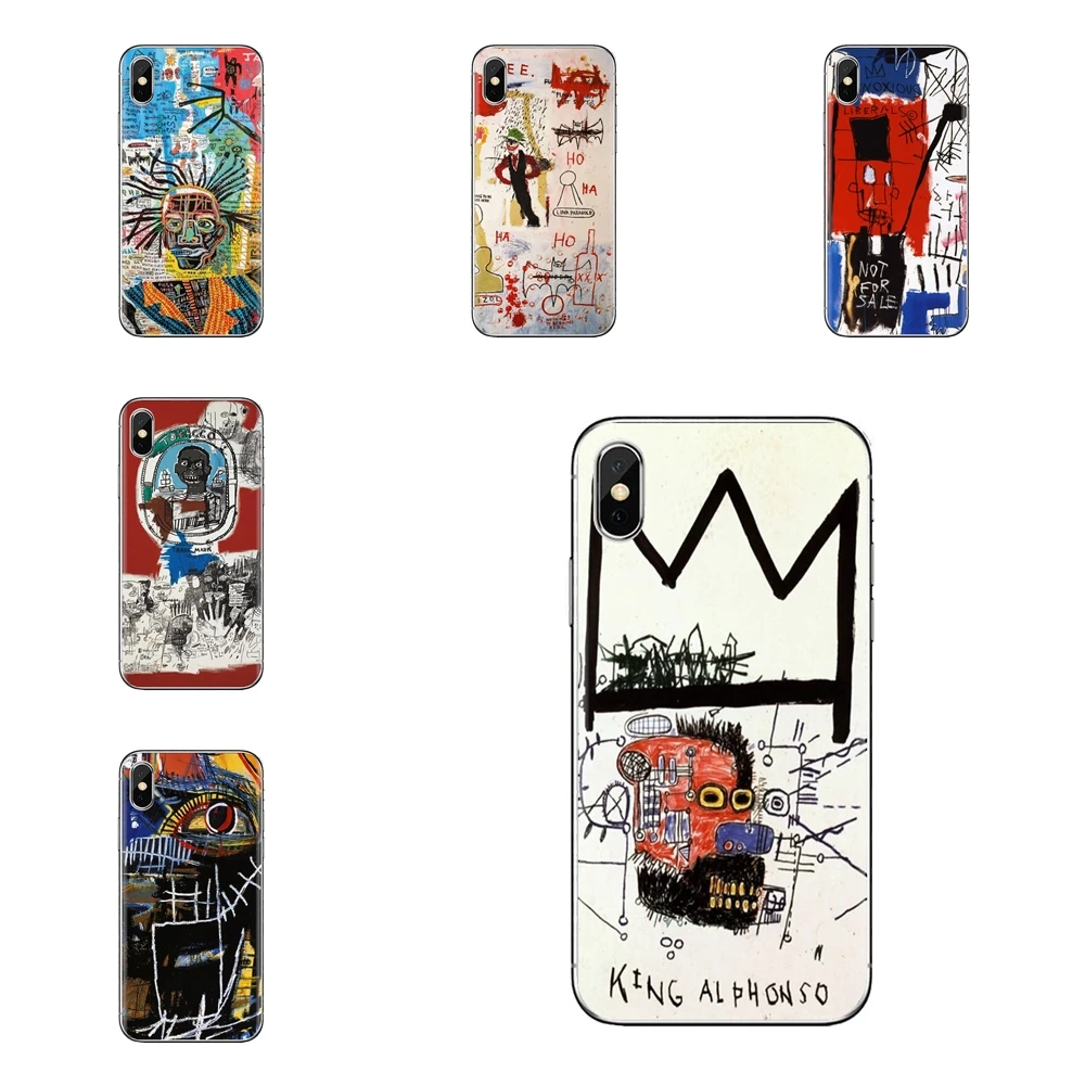 Для LG Spirit Motorola Moto X4 E4 E5 G5 G5S G6 Z Z2 Z3 G2 G3 C Play Plus Мини-джинсы Michel Basquiat Art граффити мягкие