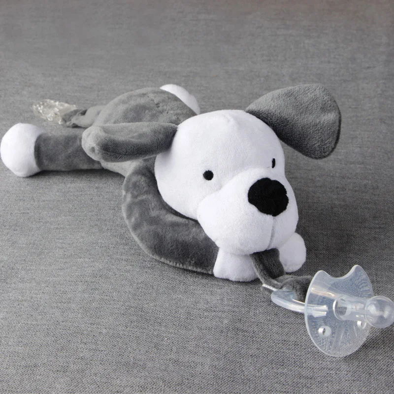 Baby Pacifier Chain Clips Newborn Plush Animal Toys Soother Nipples Holder (not include Pacifier)