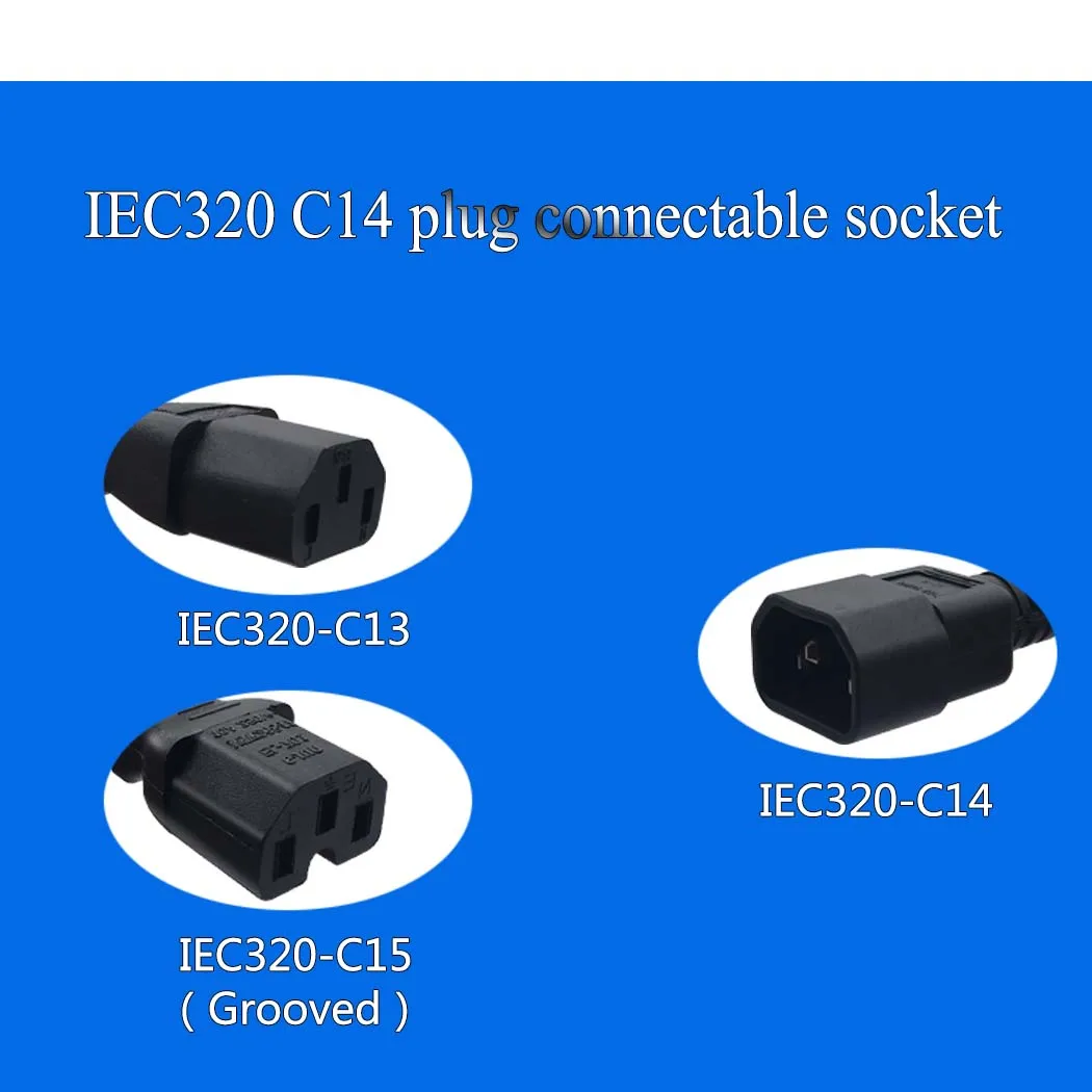 JORINDO 0,6 м/1.96FT IEC320 C14 до 3* C13 удлинитель питания, C14 3 зубец pulg до 3 отверстия C13 разъем адаптера кабель