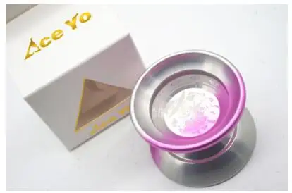 Новое поступление! йо-йо Ace yo gravitation 7075 специальное издание йо-йо Профессиональный спортивный йо-йо металлический шар лучший подарок на Рождество - Цвет: sliver and pink