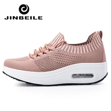 Новинка 4,5 см; обувь на танкетке; женские Прогулочные кроссовки; женская обувь для похудения; спортивная обувь для женщин