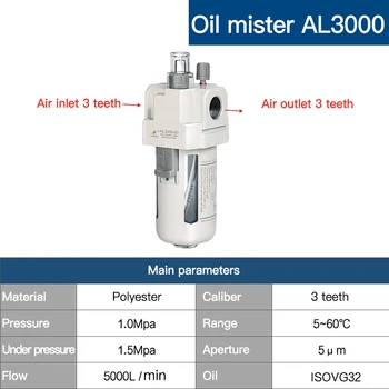 

1pcs SMC series multi-standard AL2000 3000 4000 5000 oil mist separator air source processor