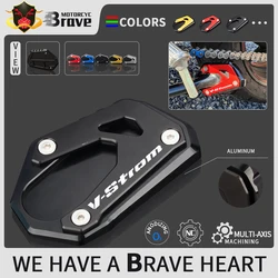 Motorcycle Kickstand Foot Side Stand Extension Pad Plate For SUZUKI V-STROM Vstrom 1000 1000XT 2014 - 2017 2018 2019 2020 2021