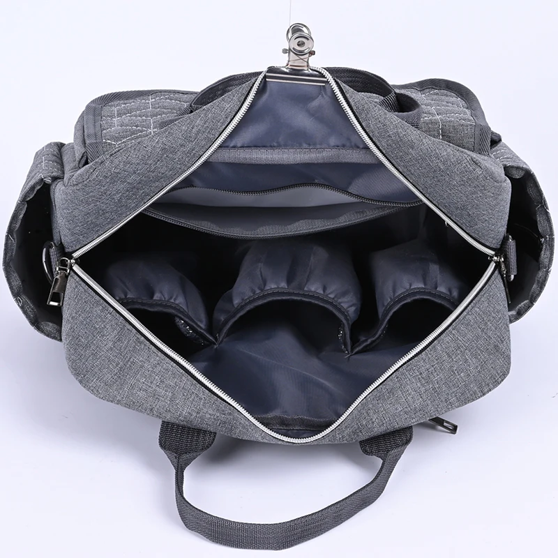 mamas and papas grey herringbone changing bag, sell big Save 56