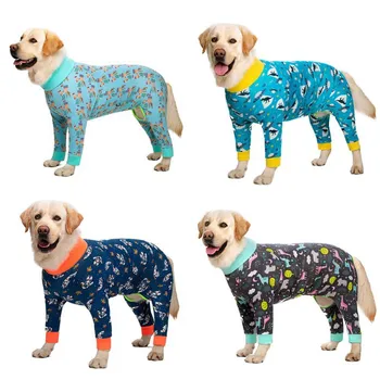 

Puppy Medical Care Suit Dog Recovery Shirt Pet Long Sleeves Bodysuit Jumpsuit Anti Licking Wounds Help Post Operative Healing.
