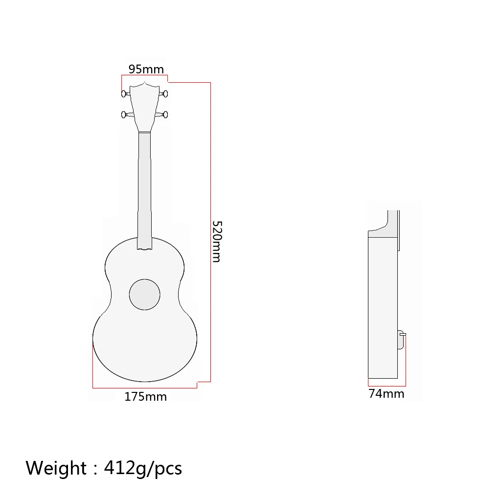 21' красное дерево сопрано укулеле Уке гитара начинающих с Gig Bag для учащихся Уке начинающих