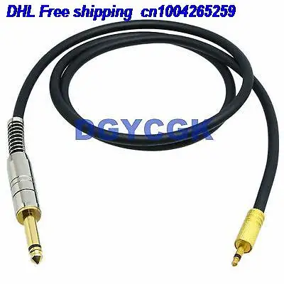 EMS DHL 10pcs 3 5mm 6 35mm 1 4 RCA plug jack mono TS 25FT cable adapter audio AV Headphone MIC cable 22j