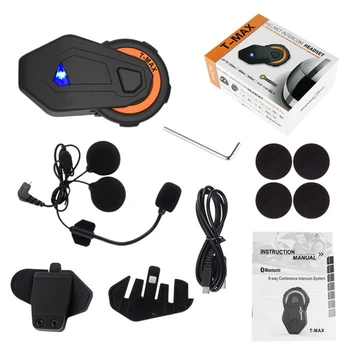 

T-Max Motorcycle Helmet Bluetooth Headset 1500M 6 Crowd Intercom Bluetooth Headset Stereo