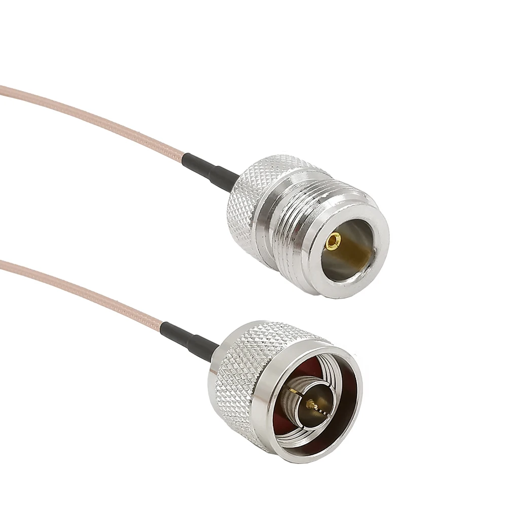 

N-Type Male to Female Extension RG316D Double Shield Silver Low Loss RF Coaxial Cable Type N Male to N Female Anternna Cable
