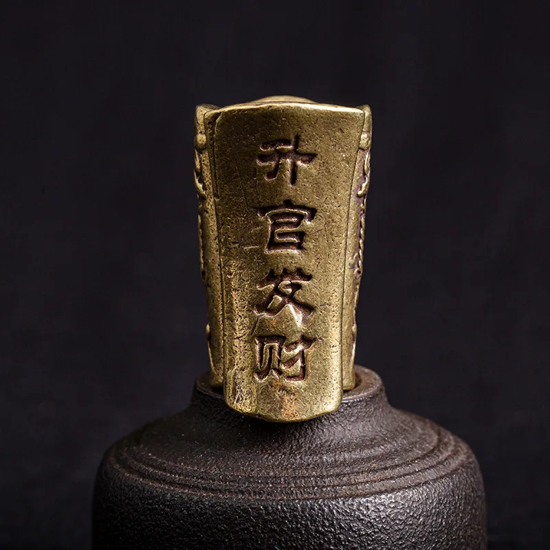 brass key ring pendant (6)