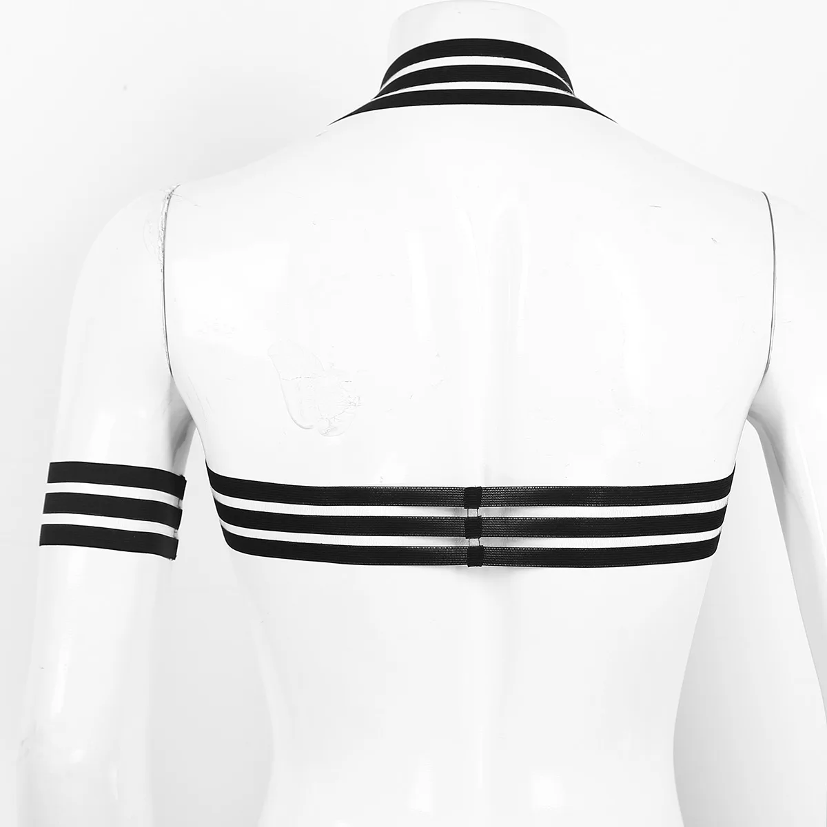 YiZYiF Harness Men Elastic Straps Shoulder Chest Muscle Belt With Armband For Cosplay Role Fancy Club Party Costume Belts -Zentai shop online He96c8e669d4b4940913b40fdbbdbfa147.jpg