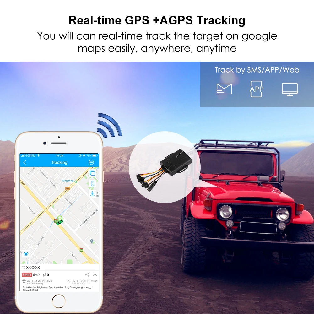 Gps Пульт дистанционного управления двухсторонний Talk SOS gps-сигнализация локатор в реальном времени отслеживание голоса монитор гео-забор автомобильный трекер бесплатное приложение