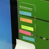 1PC Plastic Monitor Message Memo Board For Sticky Notes Tabs Phones Computer PC Bordes Bord Notice Board Plastic Monitor ► Photo 2/6