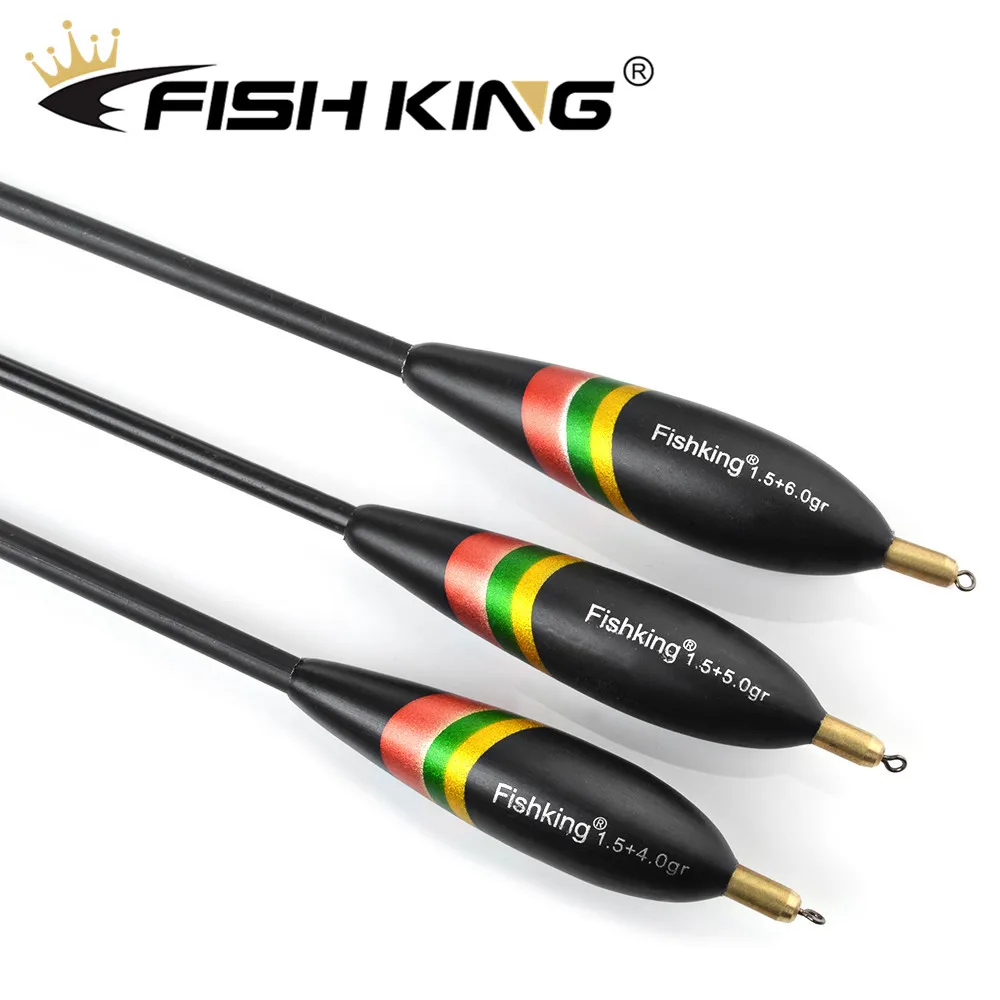FISH KING 3 шт./упак. Barguzinsky Fir поплавок 1 5 + 4 0 г/1 6 г Боббер Balsa из пробки вертикальный для